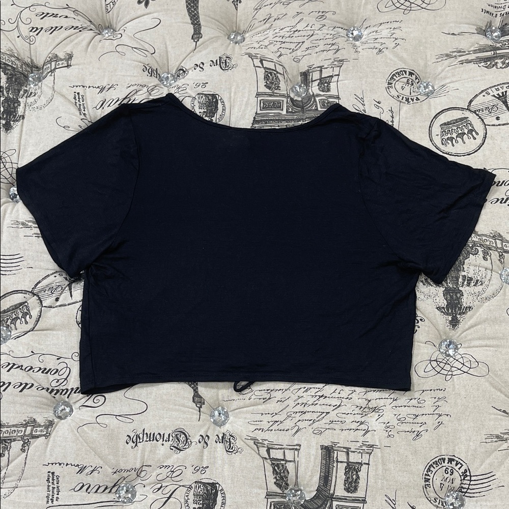 Curvy Sense Drawstring Crop Top - Picture 9 of 9